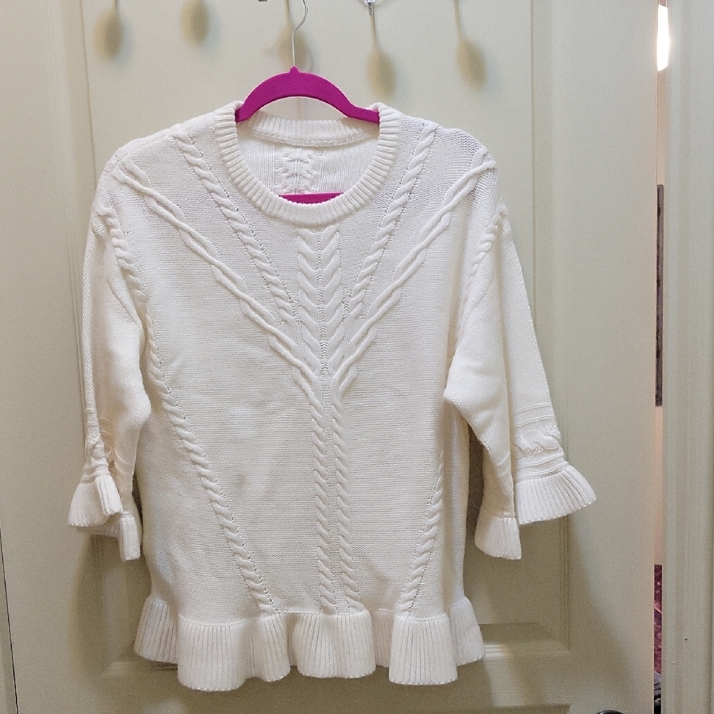 kate spade Cream Cable Knit Sweater
